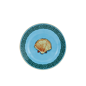 Ginori Il Viaggio Di Nettuno Sea Blue Bread Plate - 6.3"